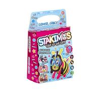 TOMY Stakimos Gamer Grace | Kit de bricolage pour enfants à partir de 6 ans - Construisez votre propre adorable personnage 3D à partir de mousse de polyester recyclée | Pas de colle ou de découpe