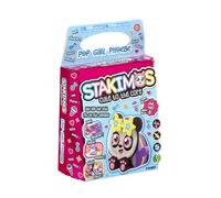 TOMY Stakimos Pop Girl Phoebe | Kit de bricolage pour enfants pour construire votre propre adorable personnage 3D à partir de mousse de polyester recyclée | Pas de colle ou de découpe nécessaire |