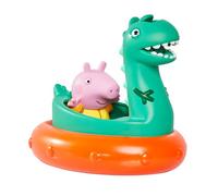 TOMY Toomies Flotteur de bain Peppa Pig Georges' Dinausore, Jouets de bain pour bébés, Jouets de bain pour jouer dans l'eau, Accessoires de bain pour bébés, Convient aux enfants de 18 mois, 2 à 4 ans