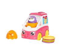 TOMY Toomies Hide and Squeak Fill and Pop Ice Cream Van, Jouet à pousser pour bébé, Jouet de Pâques pour bébés, Jouets musicaux avec couleurs et sons, Bébés garçons et filles âgés de 1, 2 et 3 ans