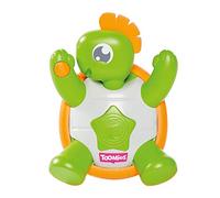 TOMY Toomies - Jouet Musical Ma Tortue Musi'Pop E72819, Jouet Sonore Bébé, Jeu Interactif et Éducatif, Jouet Premier Âge, Jouet Éveil pour Bébé de 18 mois+, Blanc/Vert et Orange