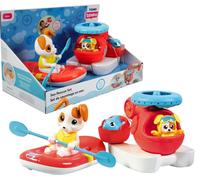 Toomies- Tomy E73307C mer Ensemble hélicoptère Flottant et Radeau de Sauvetage-Hélice à Eau-Pilote Eclabousseur-Jouet de Bain pour bébé et verseur-A partir de 1 an, Multicolore, Petit