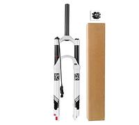 TOMYEUS Fourche À Suspension Pneumatique pour VTT 26 27,5 29 Pouces, Alliage de Magnésium 1-1/8" Pivot Droit VTT Fourche Avant Voyage 140mm (Couleur : Straight Remote Lock, Size : 29 inch)