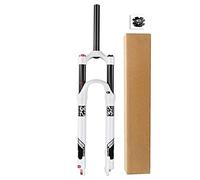TOMYEUS Fourche À Suspension Pneumatique pour VTT 26 27,5 29 Pouces, Alliage de Magnésium 1-1/8" Pivot Droit VTT Fourche Avant Voyage 140mm (Couleur : Straight Manual Lock, Size : 26 inch)