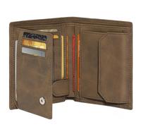 Tomylv Portefeuille Hommes en Cuir avec Blocage RFID, 11 Porte Carte, 1 ID & Photo Window, Sac à Monnaie, 2 Compartiment à Billets, Porte Carte Homme avec Boite Cadeau - Marron