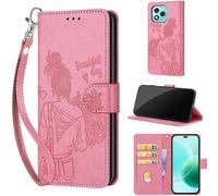 TOMYOU Coque pour Honor 400 Lite / X70i, Rose | Protection Anti-Choc Etui, Magnétique Cuir Portefeuille, Fentes Cartes,Flip Housse, Fonction Stand