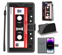 TOMYOU Coque pour iPhone 14 Pro Max, Étui Cuir et TPU, Flip, Béquille, Imprimé Animal, Pic:08