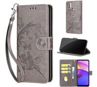 TOMYOU Coque pour Motorola Moto E20 / E30 / E40 / Lenovo K14 Plus Étui, avec [Fentes pour Cartes] Cuir Premium Flip Case Portefeuille Étui pour Motorola Moto E20 / E30 / E40 / Lenovo K14 Plus Grey