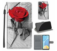 TOMYOU Coque pour Oppo A15 / Oppo A15s, Pochette Protection Etui Housse Premium en Cuir PU,Fermeture Magnétique,Flip Case Compatible pour Oppo A15 / Oppo A15s (6,5 Pouces)