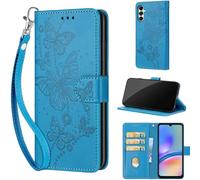 TOMYOU Coque pour Samsung Galaxy A05s, Magnétique Portefeuille en Cuir à Rabat Étui avec [Fentes pour Cartes] Housse Compatible Samsung Galaxy A05s Bleu