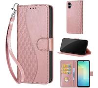 TOMYOU Coque pour Samsung Galaxy A06, Rose Or | Protection Anti-Choc Etui, Magnétique Cuir Portefeuille, Fentes Cartes,Flip Housse, Fonction Stand