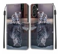 TOMYOU Coque pour Samsung Galaxy A15 Étui, avec [Emplacements Cartes] [Fonction Support] Premium Flip Case Antichoc Cuir Portefeuille Housse Coque pour Samsung Galaxy A15