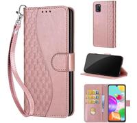 TOMYOU Coque pour Samsung Galaxy A41, Rose Or | Protection Anti-Choc Etui, Magnétique Cuir Portefeuille, Fentes Cartes,Flip Housse, Fonction Stand