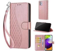 TOMYOU Coque pour Samsung Galaxy A52 4G / A52 5G / A52s 5G, Rose Or | Protection Anti-Choc Etui, Magnétique Cuir Portefeuille, Fentes Cartes,Flip Housse, Fonction Stand