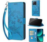 TOMYOU Coque pour Xiaomi 13T / 13T Pro/Redmi K60 Ultra Étui, avec Fentes pour Cartes Antichoc Portefeuille Etui Flip Folio Housse pour Xiaomi 13T / 13T Pro/Redmi K60 Ultra Bleu