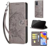 TOMYOU Coque pour Xiaomi Redmi Note 11 Pro 5G Global/Note 11 Pro Global Étui, avec [Béquille] Premium Cuir Housse Portefeuille pour Redmi Note 11 Pro+ 5G (India) / Note 11E Pro/Note 12 Pro 4G Grey