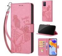 TOMYOU Coque pour Xiaomi Redmi Note 11 Pro 5G/Note 11 Pro, Rose | Protection Anti-Choc Etui, Magnétique Cuir Portefeuille, Fentes Cartes,Flip Housse, Fonction Stand