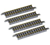 TomyTEC 018032 - 4 Voies Droites pour lit de Gravier 72,5 mm