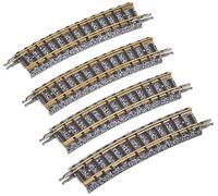 TomyTEC 018544-4 Rails, Courbe dans Le Gravier bettung, 15 °