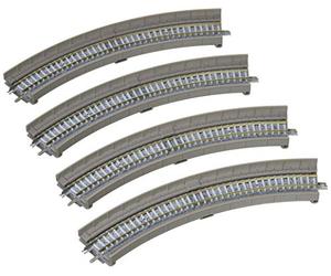 TomyTEC 018735-4 Rails, Courbe dans Le béton de Viaduc bettung, 45 °