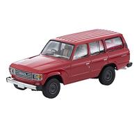 TomyTEC 320333 1/64 Toyota Landcruiser 60 Standard, Grade up Van,Rouge