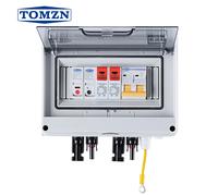 TOMZN HT 8WAY IP65 boîte de Distribution photovoltaïque 2P 600VDC 16A 20A 25A 32A 40A 50A 63A 1 entrée 1 sortie fusible SPD MCB boîte de combinaison