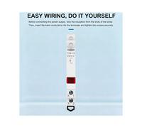 TOMZN TD9-1X 1 Voyant de Signalisation LED 230 V AC/, Ultra-Mince, pour Rail DIN, pour Hôpitaux, Usines, Écoles, Jaune