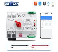 TOMZN TUYA SmartLife WIFI Commutateur de transfert automatique intelligent ATS double alimentation ininterrompue 2P 230V 63A 100A 125A