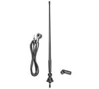tomzz Audio 1000-001-1 Antenne Universelle en Caoutchouc très Flexible AM/FM(VHF) env. 1,3m de câble Fiche d'antenne DIN ISO