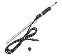 tomzz Audio 1000-017 Antenne télescopique d'aile Compatible avec VW Golf 3 III Vento Tige chromée 1,2m de câble connecteur DIN