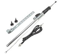 tomzz Audio 1057-003 Aile Antenne télescopique Compatible avec VW Golf 3 III Vento chromée Câble de 1,5 m Longueur env. 65 cm Raccord DIN