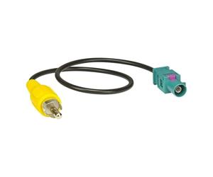 tomzz Audio 1500-043 Adaptateur caméra de recul Fakra (M) mâle vers RCA (M) mâle pour entrée vidéo Adaptateur d'antenne