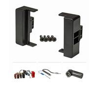 tomzz Audio 2403-011 Kit de Montage Radio Compatible avec l'Audi A4 B5 8D Noire avec Adaptateur système Actif ISO Adaptateur d'antenne Alimentation fantôme DIN ISO