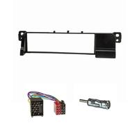 tomzz Audio 2404-011 Kit de Montage Radio Compatible avec la BMW Série 3 E46 avec Adaptateur Radio ISO (Ancien connecteur à Broches Rondes) Adaptateur d'antenne DIN