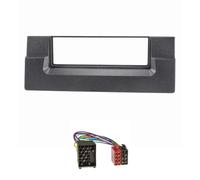 tomzz Audio 2404-023 Cache-Radio Compatible avec BMW Série 5 E39 X5 E53 Noir avec Adaptateur Radio Broche Ronde ISO