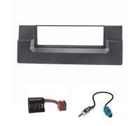 tomzz Audio 2404-024 Kit Radio Compatible avec BMW Série 5 E39 X5 E53 Noir avec Adaptateur quadlock ISO Fakra Adaptateur d'antenne DIN