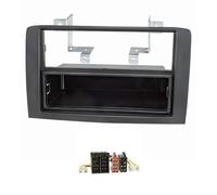 tomzz Audio 2414-028 Cadre de Radio Compatible avec Fiat Idea Lancia Musa Noir avec Adaptateur Radio ISO