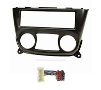 tomzz Audio 2438-006 Cache-Radio Compatible avec Nissan Almera N16 2000-2006 Noir avec Adaptateur Radio ISO