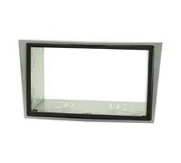 tomzz Audio 2439-128 Cadre Radio Double DIN Compatible avec Opel Antara Astra H Zafira B Corsa D Tigra Argent Clair avec kit d'installation