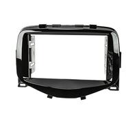 tomzz Audio 2455-003 Cache-Radio Double DIN Compatible avec Toyota Aygo Citroën C1 Peugeot 108 à partir de 2014 Piano laqué Noir
