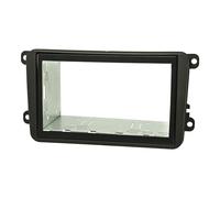 tomzz Audio 2457-015 Kit de Cache-Radio Double DIN Compatible avec VW Golf 5 V 6 VI Touran Passat 3C Caddy EOS Skoda Octavia avec kit d'installation
