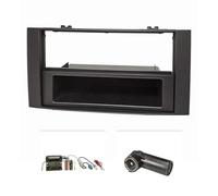tomzz Audio 2457-033 Cadre de Radio Compatible avec VW Touareg 7L Multivan T5 avec Adaptateur Quadlock ISO Fakra Adaptateur d'antenne Alimentation fantôme DIN ISO