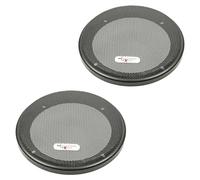 tomzz Audio 2800-001-1 Grille pour Haut-Parleur Excalibur pour Haut-Parleur DIN 130 mm, Noir, Anneau en Plastique en 2 Parties avec Grille métallique, Jeu
