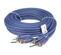 tomzz Audio 5500-001 Câble RCA Professionnel RCA 5m, blindé 2 Fois, Bleu, avec câble Distant