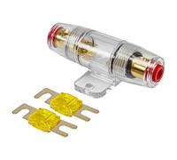 tomzz Audio 5800-050 Mini Porte-fusible ANL Transparent pour câbles jusqu'à 25qmm 2 x 150A fusible