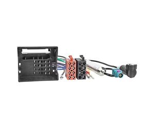 tomzz Audio 7057-000 Câble Adaptateur Radio Compatible avec Audi Skoda Seat VW Quadlock sur ISO Adaptateur d'antenne avec Alimentation fantôme Fakra sur DIN ISO