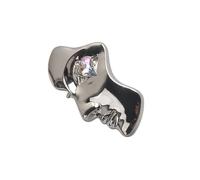 Ton abstrait visage humain broche broche élégante pour vestes chapeau accessoires de mode bijoux décoratifs élégants broche ton or tendance