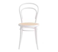TON No 14 Chaise de Salle à Manger Rotin/Blanc