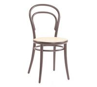 TON No 14 Chaise de Salle à Manger Rotin/Café