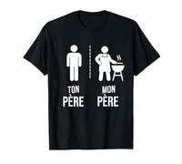 Ton Père Mon Père Barbecue Plaisir Humour Cadeau Papa T-Shirt
